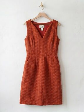 Tabitha Basketweave Sheath Dress - Altered to remove shoulder detail